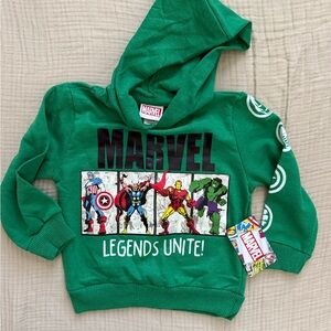 Marvel Green Hoodie 4T
